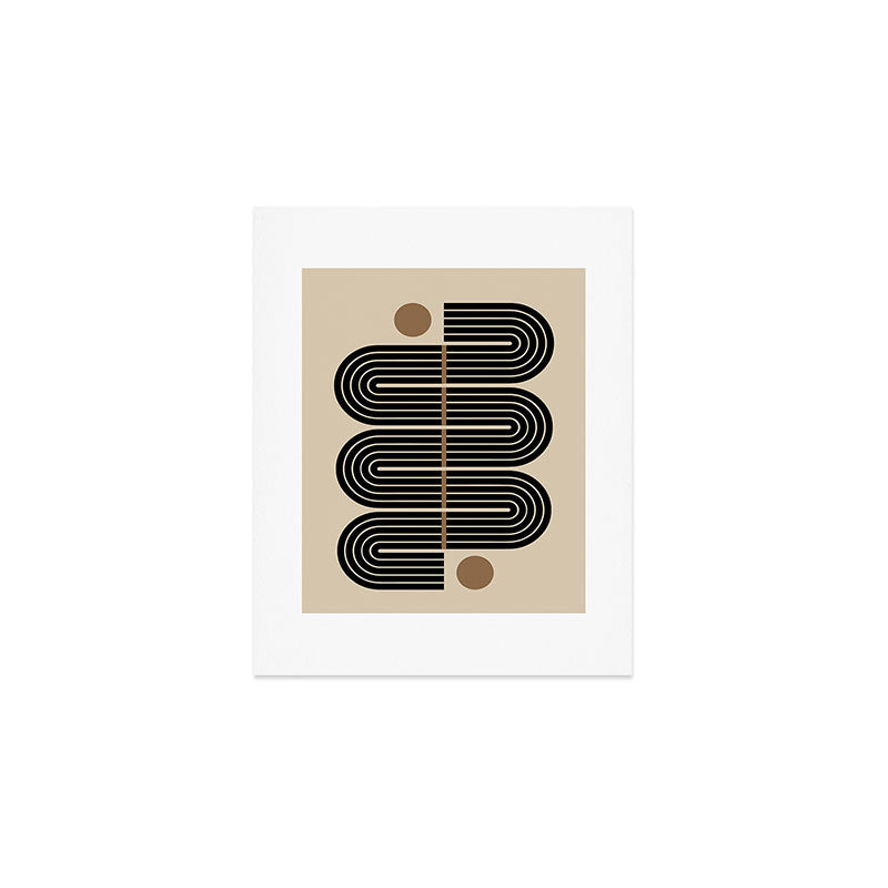 Dusk - Mid Century Modern Abstract Ar Art Print Gallery Image 1