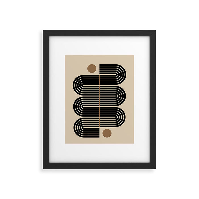Dusk - Mid Century Modern Abstract Ar Framed Art Print Gallery Image 1