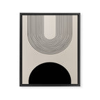 Lia - Mid Century Modern Abstract Art Framed Canvas Print Gallery Image 6