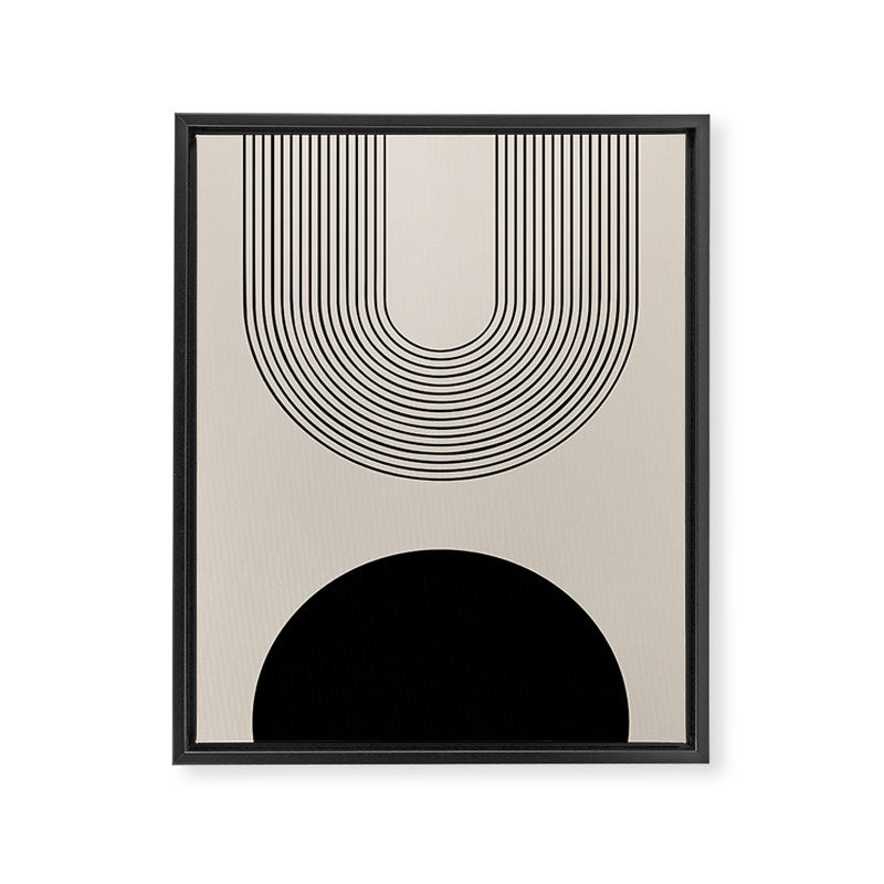 Lia - Mid Century Modern Abstract Art Framed Canvas Print Gallery Image 6