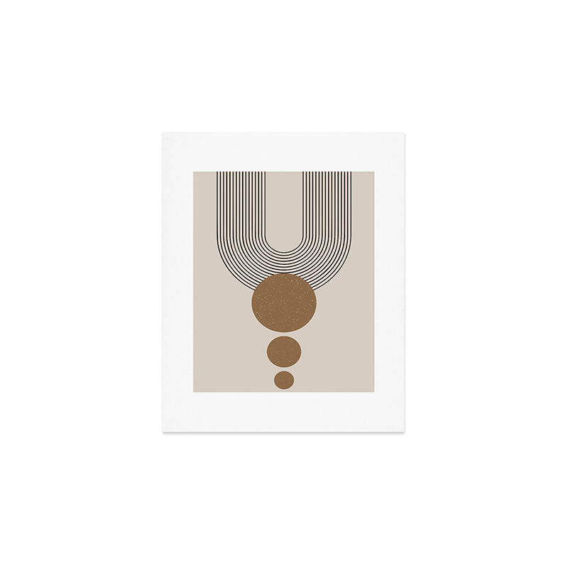 Luna - Mid Century Modern Abstract Art Art Print Gallery Image 1