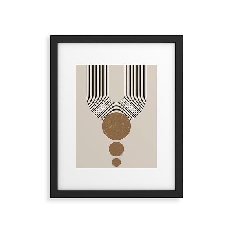 Luna - Mid Century Modern Abstract Art Framed Art Print Gallery Image 5