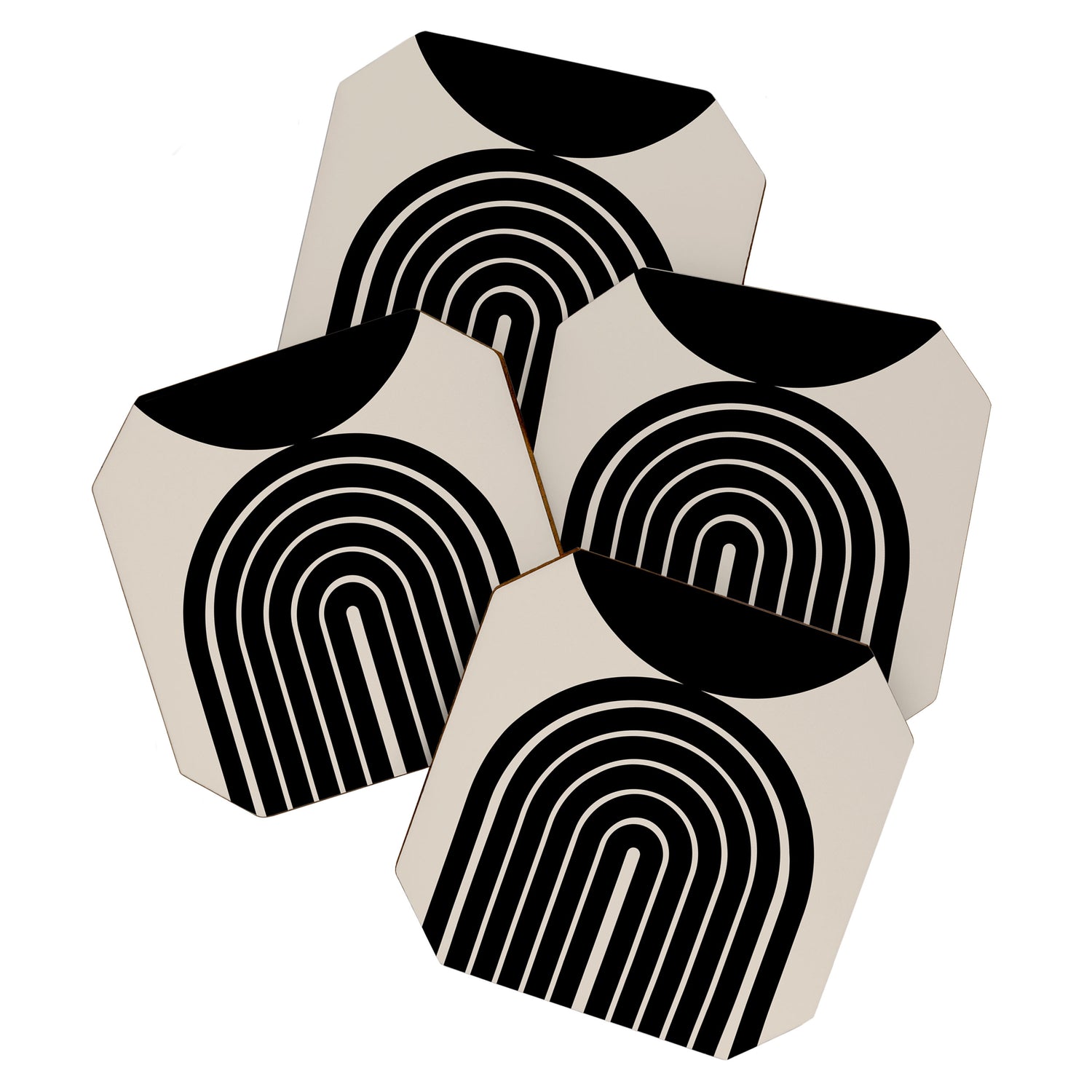 Mara - Mid Century Modern Abstract Art Coaster Gallery Image 1