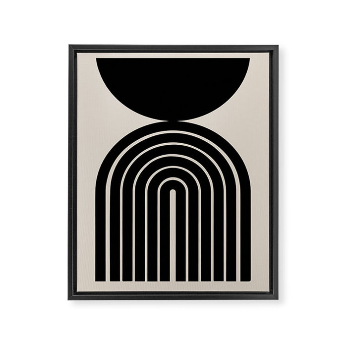 Mara - Mid Century Modern Abstract Art Framed Canvas Print Gallery Image 1