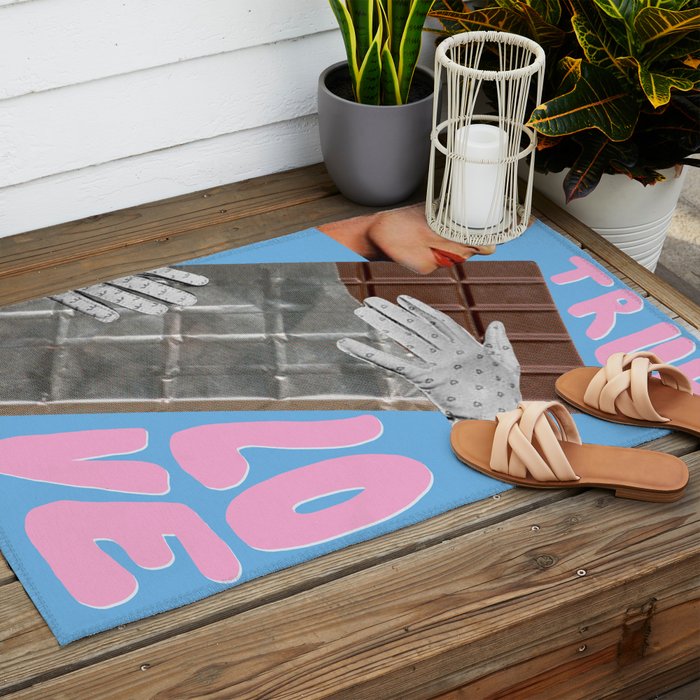 Chocolate love Outdoor Rug Gallery Image 2