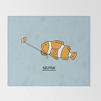 Selfish Throw Blanket Gallery Image 2