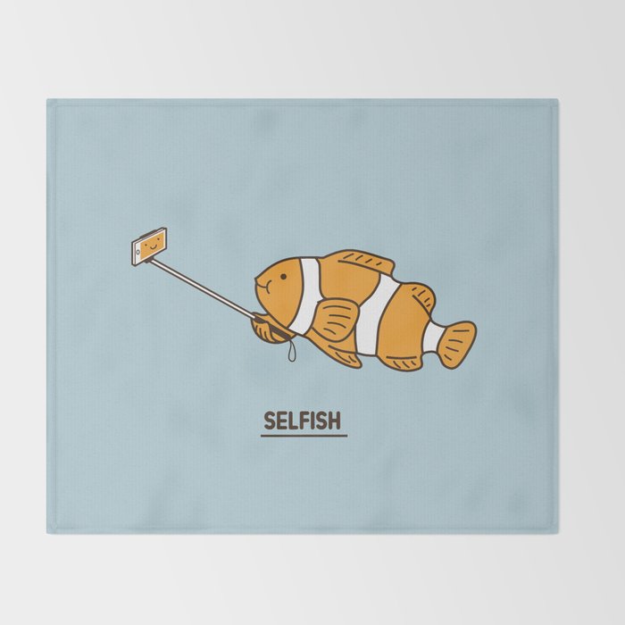 Selfish Throw Blanket Gallery Image 2