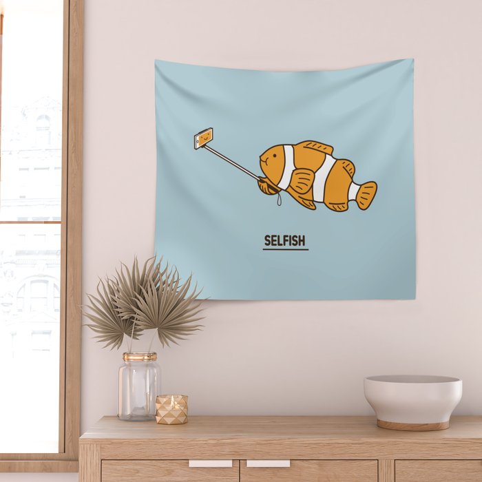 Selfish Wall Tapestry Gallery Image 2