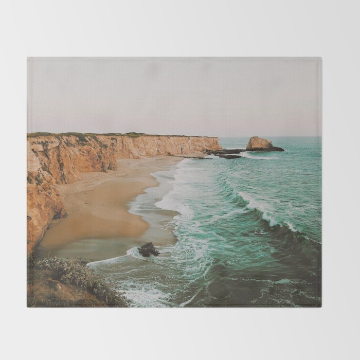 california coast x - santa cruz Throw Blanket Gallery Image 2
