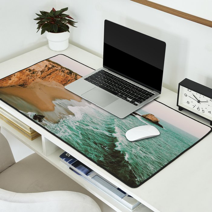 california coast x - santa cruz Desk Mat Gallery Image 2
