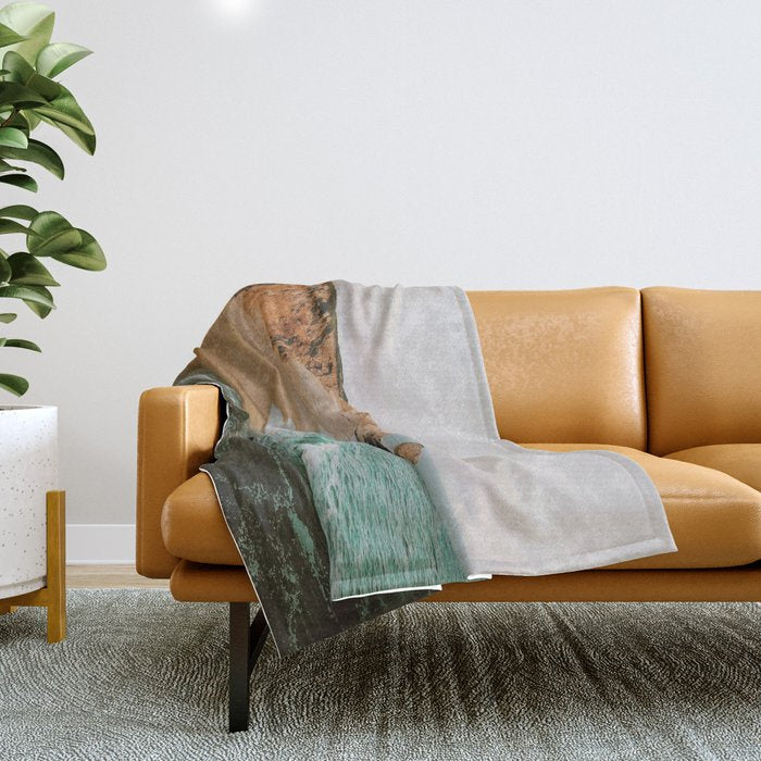 california coast x - santa cruz Throw Blanket Gallery Image 1