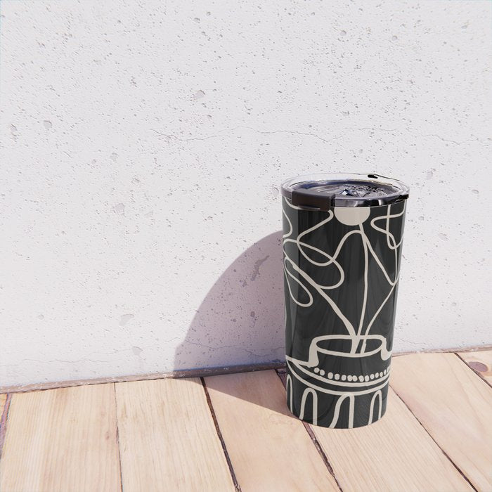 mini mid-century pot  Travel Mug Gallery Image 4