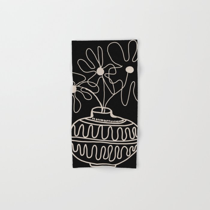 mini mid-century pot  Bath Towel Gallery Image 1