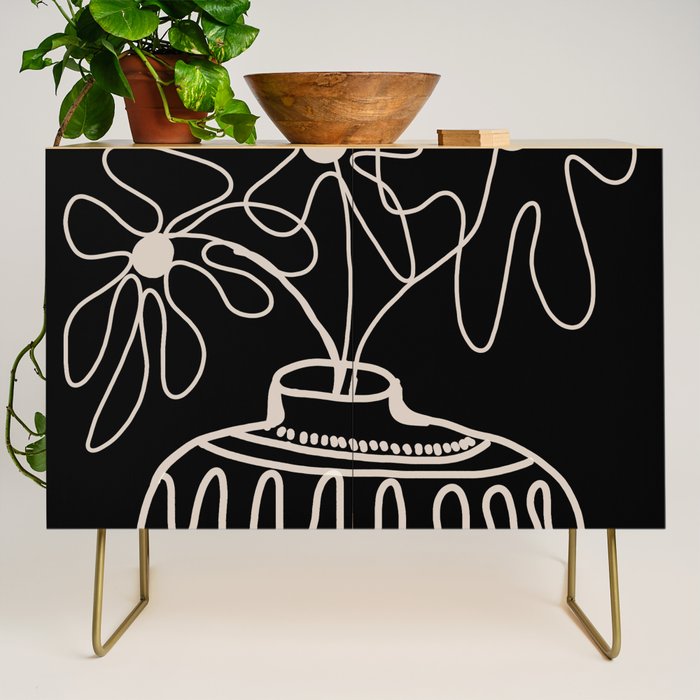 mini mid-century pot  Credenza Gallery Image 1