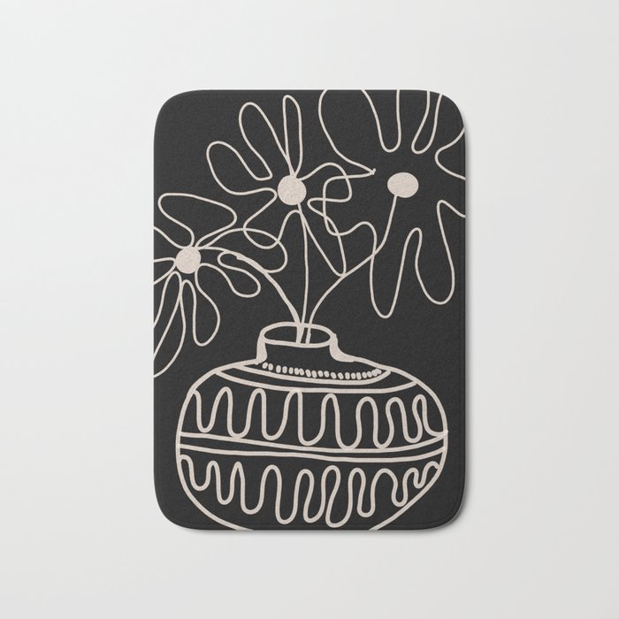 mini mid-century pot  Bath Mat Gallery Image 1