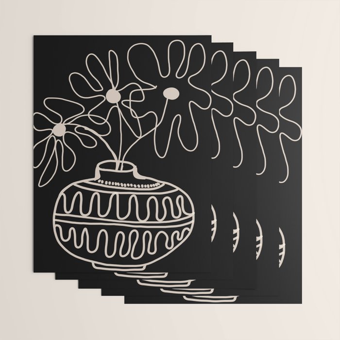 mini mid-century pot  Wrapping Paper Gallery Image 3