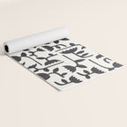 Linocut Tulip Pattern #3 Yoga Mat Gallery Image 2