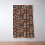 Wild West - Brown, Orange, and Blue  Window Curtain Gallery Image 3