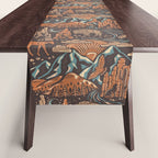 Wild West - Brown, Orange, and Blue  Table Runner Gallery Image 1