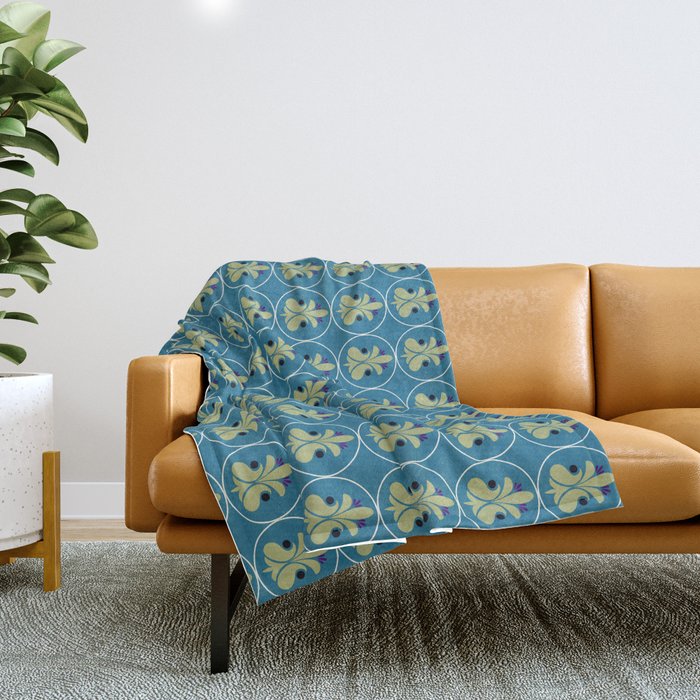 Sunny Tiles Throw Blanket Gallery Image 1