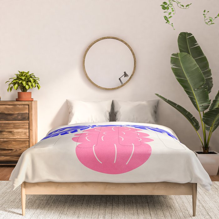 Ruby Pink Vase & Electric Leaves: Vases & Stuff 01 Comforter Gallery Image 3