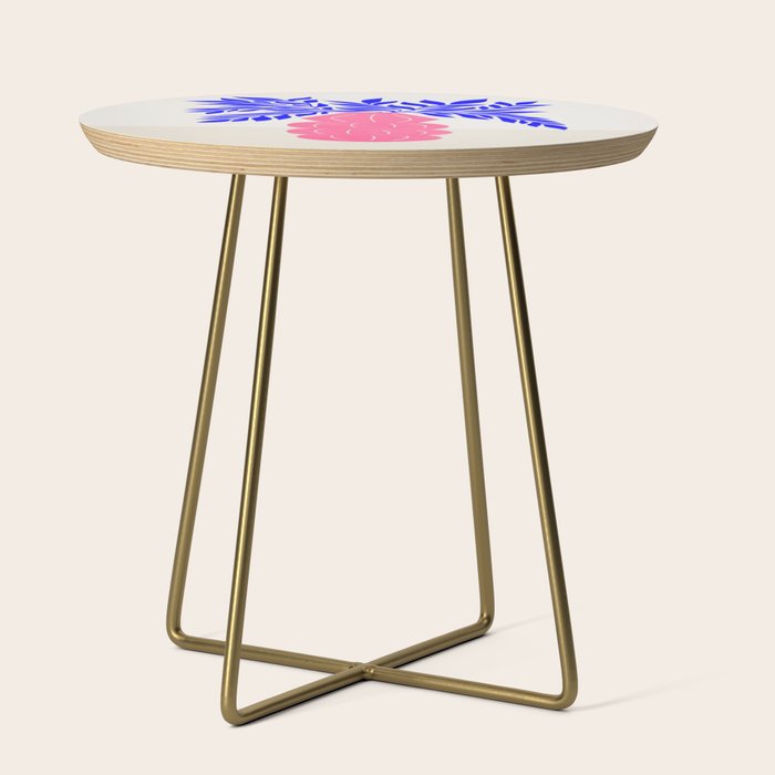 Ruby Pink Vase & Electric Leaves: Vases & Stuff 01 Side Table Gallery Image 1