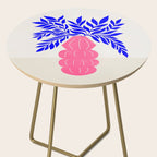Ruby Pink Vase & Electric Leaves: Vases & Stuff 01 Side Table Gallery Image 2