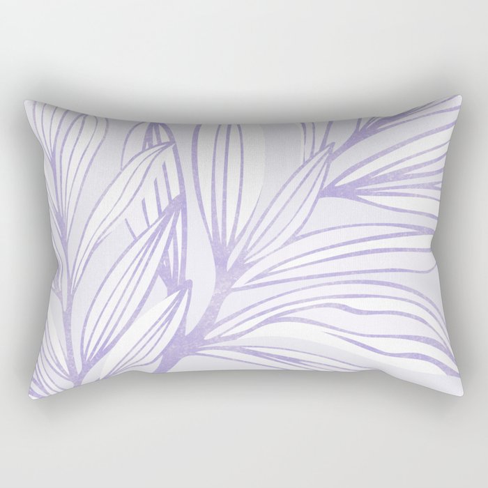Lavender Summer Meadow Rectangular Pillow Gallery Image 2