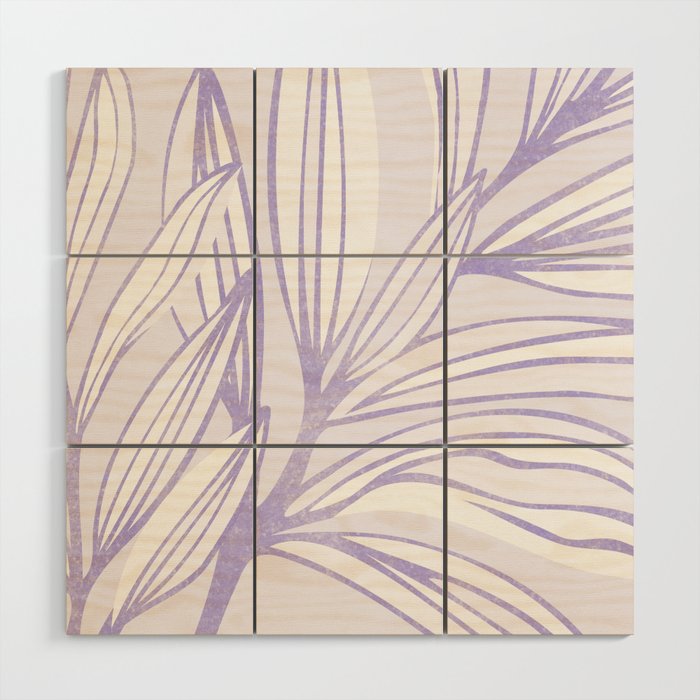 Lavender Summer Meadow Wood Wall Art Gallery Image 1