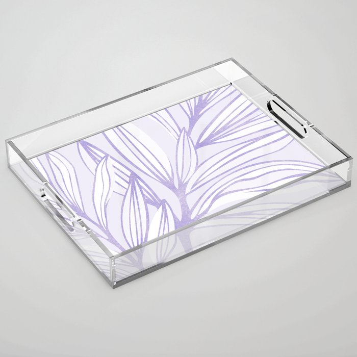 Lavender Summer Meadow Acrylic Tray Gallery Image 1