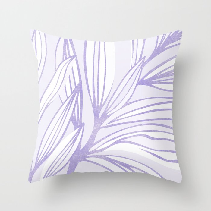 Lavender Summer Meadow Throw Pillow Gallery Image 1