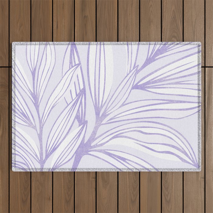 Lavender Summer Meadow Outdoor Rug Gallery Image 1