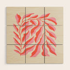 Ferns: Peach Matisse Edition Wood Wall Art Gallery Image 1