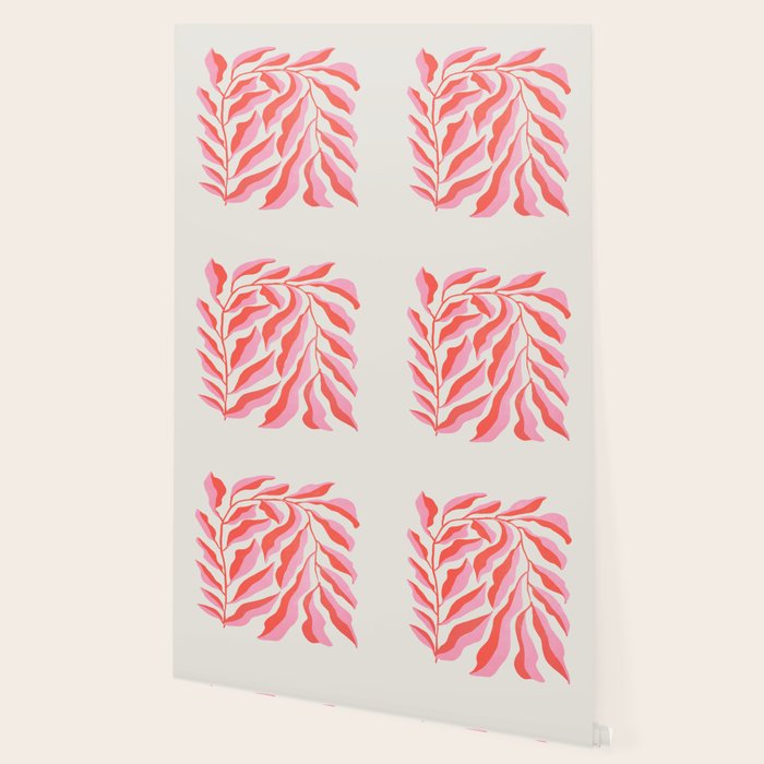 Ferns: Peach Matisse Edition Wallpaper Gallery Image 2