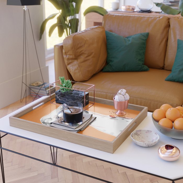 Greyhound dog portrait Serving Tray Gallery Image 2