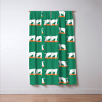 Poodle dog on skateboard Window Curtain Gallery Image 3