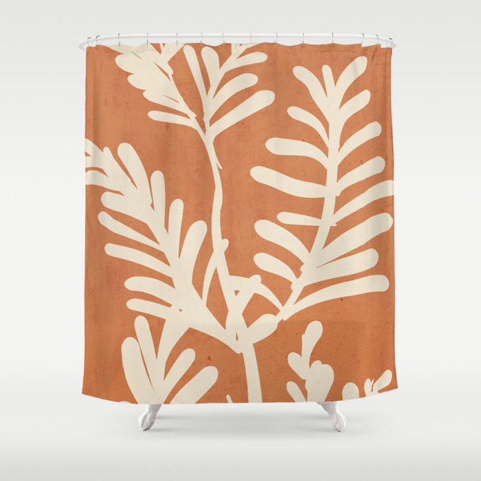 Abstract Minimal -Plant 6 Shower Curtain Gallery Image 1