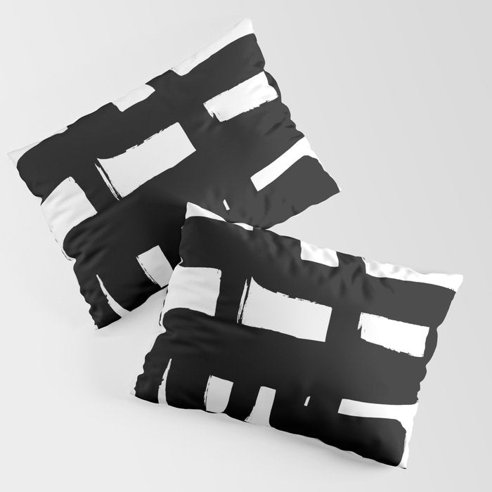 Black Signature White Background Pillow Sham Gallery Image 3