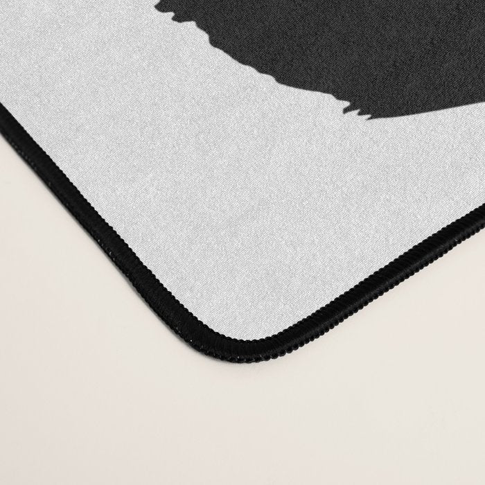 Black Signature White Background Desk Mat Gallery Image 4