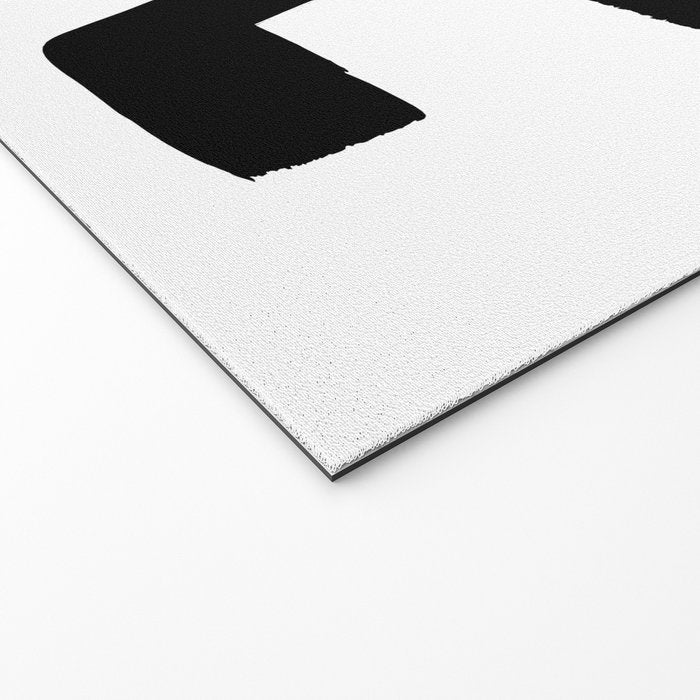 Black Signature White Background Welcome Mat Gallery Image 2