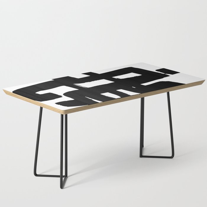 Black Signature White Background Coffee Table Gallery Image 1