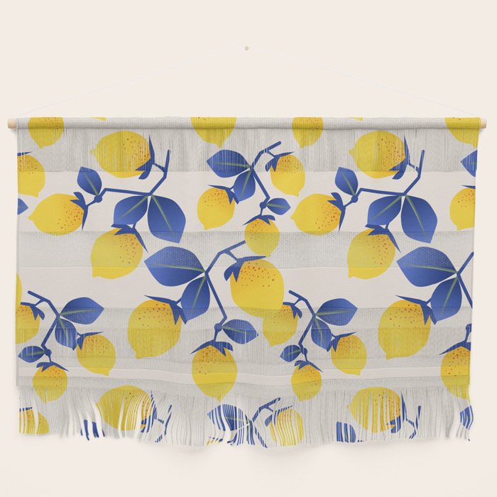 Lemons Blue Wall Hanging Gallery Image 1