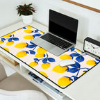 Lemons Blue Desk Mat Gallery Image 2