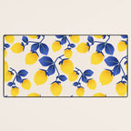 Lemons Blue Desk Mat Gallery Image 3