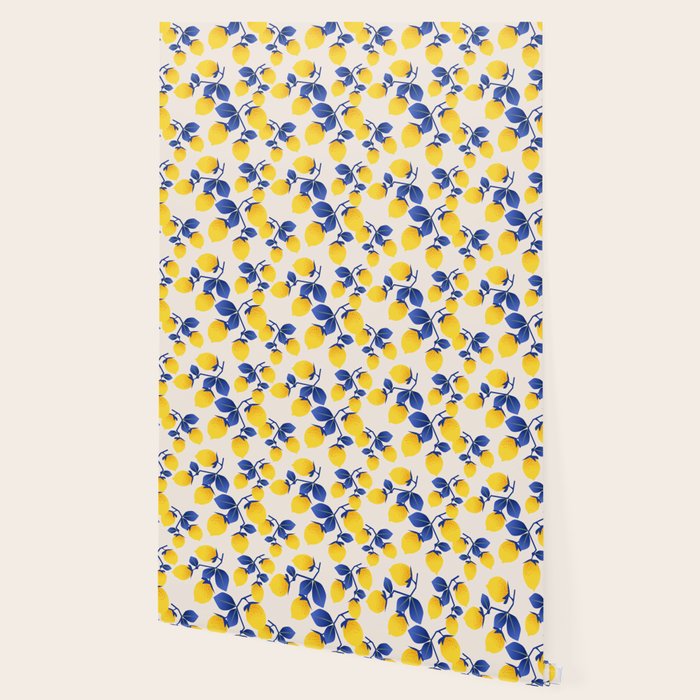 Lemons Blue Wallpaper Gallery Image 2