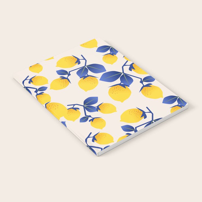 Lemons Blue Notebook Gallery Image 2