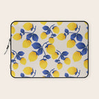 Lemons Blue Laptop Sleeve Gallery Image 1