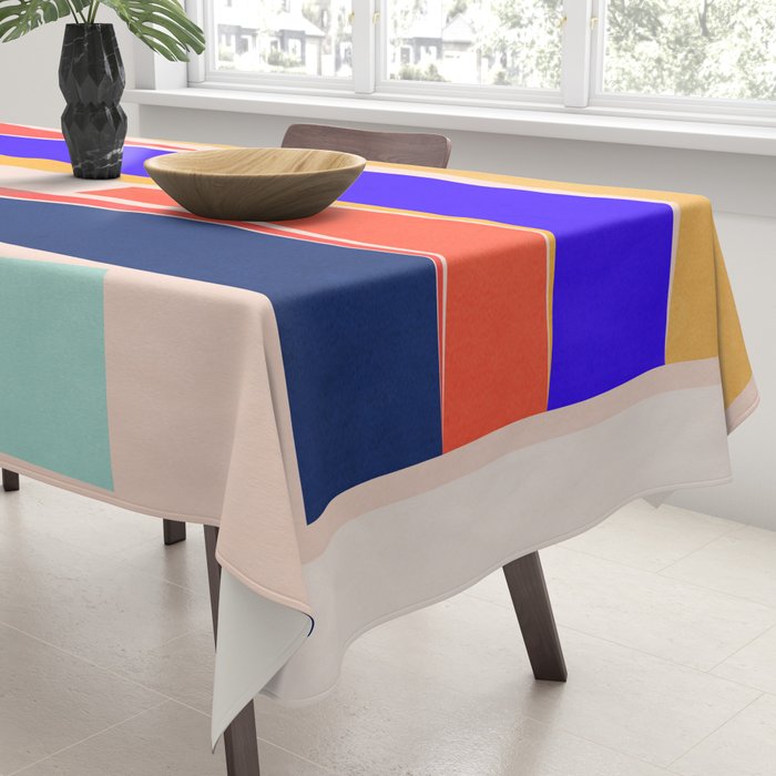 Minimal Geometric Abstraction 100 Tablecloth Gallery Image 3