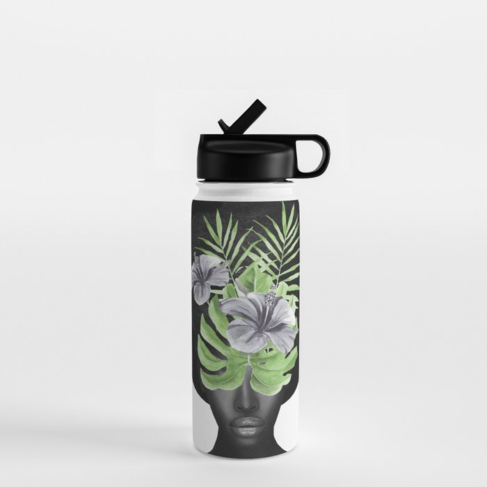 Tropical Girl Water Bottle Gallery Image 1