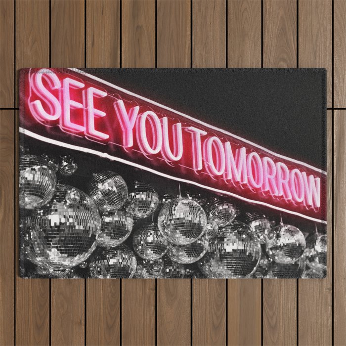 See You Tomorrow Outdoor Rug Gallery Image 1